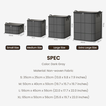 🧺📦 50 % RABATT! 🗄️ Staubschutzhüllen für Bettdecken und Bettwäsche – großes Fassungsvermögen, strapazierfähiges Vliesmaterial und faltbar – ideal für die saisonale Aufbewahrung 🛏️