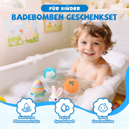 🎁🧸 12-teiliges Badebomben-Geschenkset für Kinder – 🛁✨ verwandelt jede Badewanne in ein farbenfrohes Spaßbad! 50% Rabatt – perfekt für kleine Entdecker