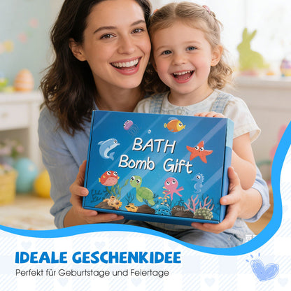 🎁🧸 12-teiliges Badebomben-Geschenkset für Kinder – 🛁✨ verwandelt jede Badewanne in ein farbenfrohes Spaßbad! 50% Rabatt – perfekt für kleine Entdecker