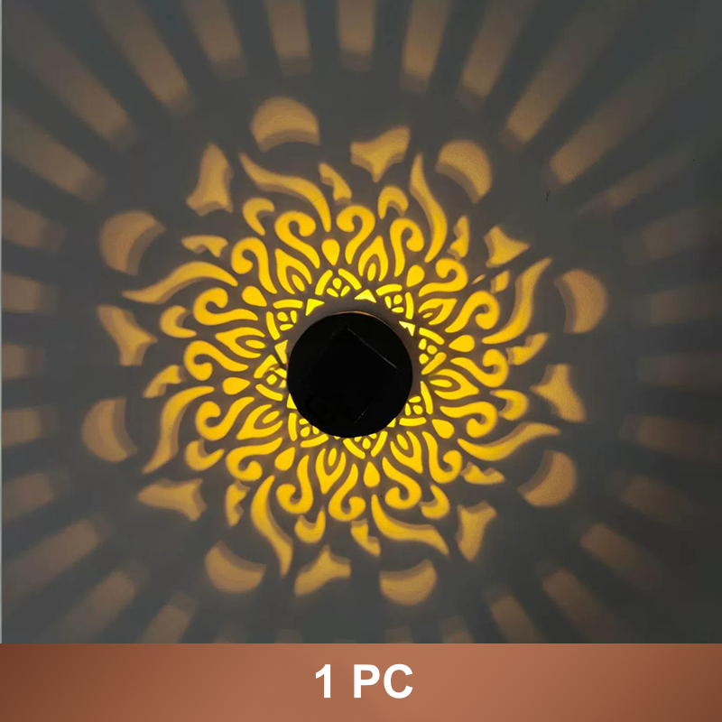 🏖️ Sommer-Sale 60% Rabatt 🏝️🌞 Solar Mandala Light – Stunning Pattern Projection, 2-in-1 Floor & Wall Design & IP65 Waterproof Auto On/Off 🌿