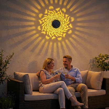 🏖️ Sommer-Sale 60% Rabatt 🏝️🌞 Solar Mandala Light – Stunning Pattern Projection, 2-in-1 Floor & Wall Design & IP65 Waterproof Auto On/Off 🌿