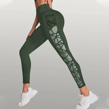 50% RABATT! 🧘 Damen-Mesh-High-Waist-Yogahose mit Taschen – Atmungsaktive Mesh-Panels, Bleibt Kühl & Perfekt für Intensive Workouts 🌸
