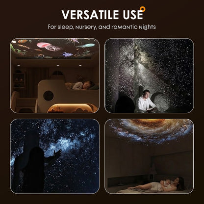 🌃 50% RABATT! 🔥 2-in-1 Sternenhimmel-Projektor & Nachtlicht – beruhigende Galaxie-Projektion – perfekt für Kinderzimmer, Schlafzimmer & Entspannung