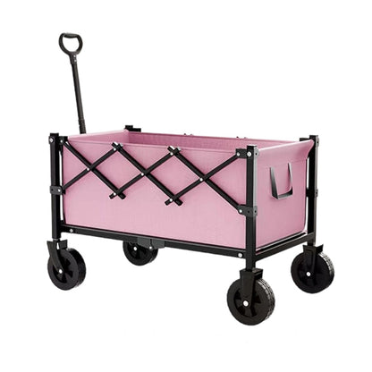 📢🔥50 % RABATT + Versandfrei ⏳🛒Zusammenklappbarer Bollerwagen｜Stahlrahmen ∙ 80 kg Traglast