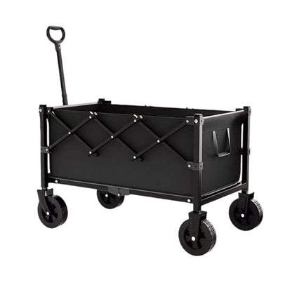 📢🔥50 % RABATT + Versandfrei ⏳🛒Zusammenklappbarer Bollerwagen｜Stahlrahmen ∙ 80 kg Traglast