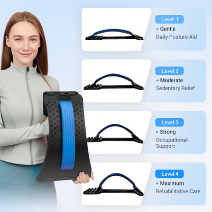 ✨ Nur noch heute 50% Rabatt! 🧘‍♀️ Magnetische Rücken-Stretchgerät | Massagegerät mit mehreren Stufen für Lendenwirbelsäule, Nacken & Schultern, gegen Rückenschmerzen 💆‍♂️