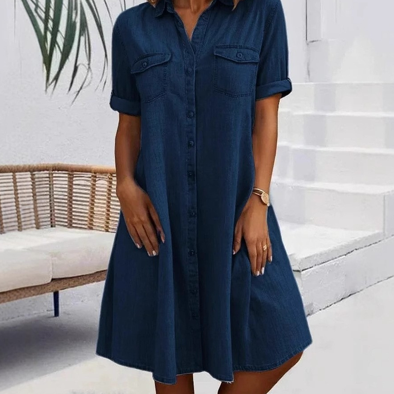 🔥 Zeitlich begrenzter Sale – Bis zu 55% RABATT! Lässiges Jeanskleid für Damen – bequem, vielseitig & perfekt für Alltag, Strand & Freizeit