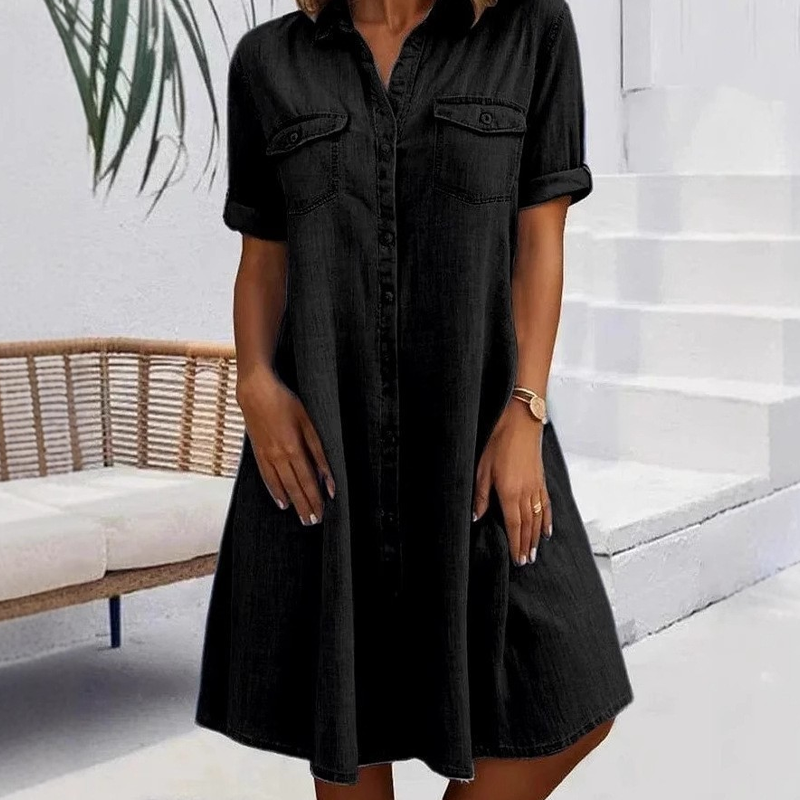 🔥 Zeitlich begrenzter Sale – Bis zu 55% RABATT! Lässiges Jeanskleid für Damen – bequem, vielseitig & perfekt für Alltag, Strand & Freizeit