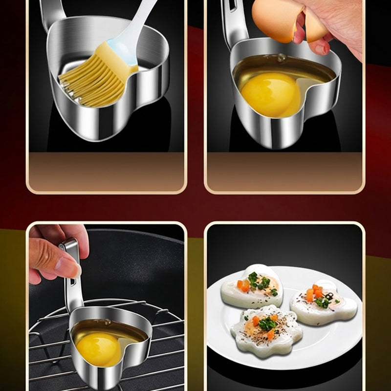 🍳 Zeitlich begrenztes Angebot! Eierringform aus Edelstahl – perfekte Eierform für Frühstück, Brunch & Party – aus hochwertigem Edelstahl, langlebig & rostfrei – einfache Handhabung & schnelle Reinigung – ideal für runde Spiegeleier, Pfannkuchen & mehr