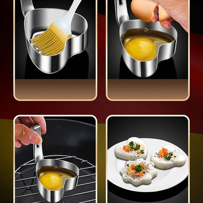 🍳 Zeitlich begrenztes Angebot! Eierringform aus Edelstahl – perfekte Eierform für Frühstück, Brunch & Party – aus hochwertigem Edelstahl, langlebig & rostfrei – einfache Handhabung & schnelle Reinigung – ideal für runde Spiegeleier, Pfannkuchen & mehr