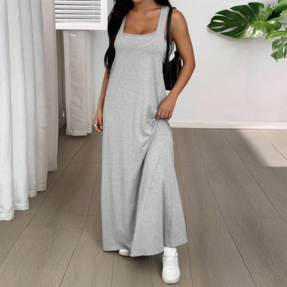👗 Zweiteiliges Tank-Maxikleid mit seitlichen Cut-outs – modern, luftig & vielseitig – perfekt für warme Tage, Strand & Partys