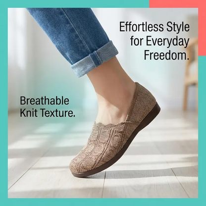 👟 50% RABATT! ✨ Atmungsaktive Strick-Freizeitschuhe für Damen – Kühler Tragekomfort, Flexible PVC-Sohle & Ideal Für Lange Spaziergänge 🚶‍♀️