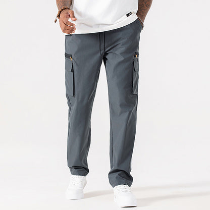 ⏰ 50% RABATT – Nur für kurze Zeit ✨Straight-Leg Cargo-Hose mit elastischem Kordelzug 🌿 Bequem & Ideal für Alltag und Outdoor