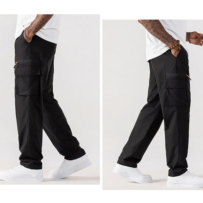 ⏰ 50% RABATT – Nur für kurze Zeit ✨Straight-Leg Cargo-Hose mit elastischem Kordelzug 🌿 Bequem & Ideal für Alltag und Outdoor