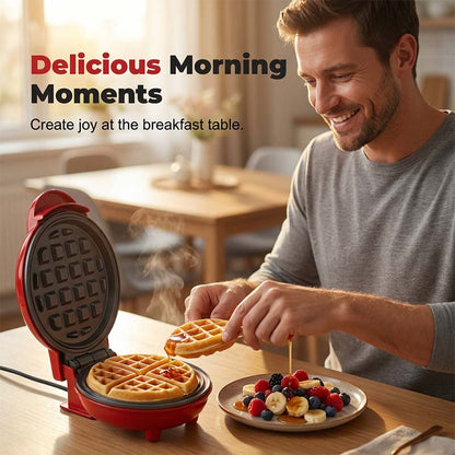 🔥 NUR KURZE ZEIT 50% RABATT! Mini elektrischer Waffeleisen für leckere Frühstückswaffeln