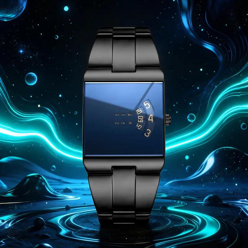 ⌚ 50% RABATT! 💼 Herren-Quarzarmbanduhr im quadratischen Design – Edelstahlband, wasserdicht & modern – Ideal für Alltag & Business ✨
