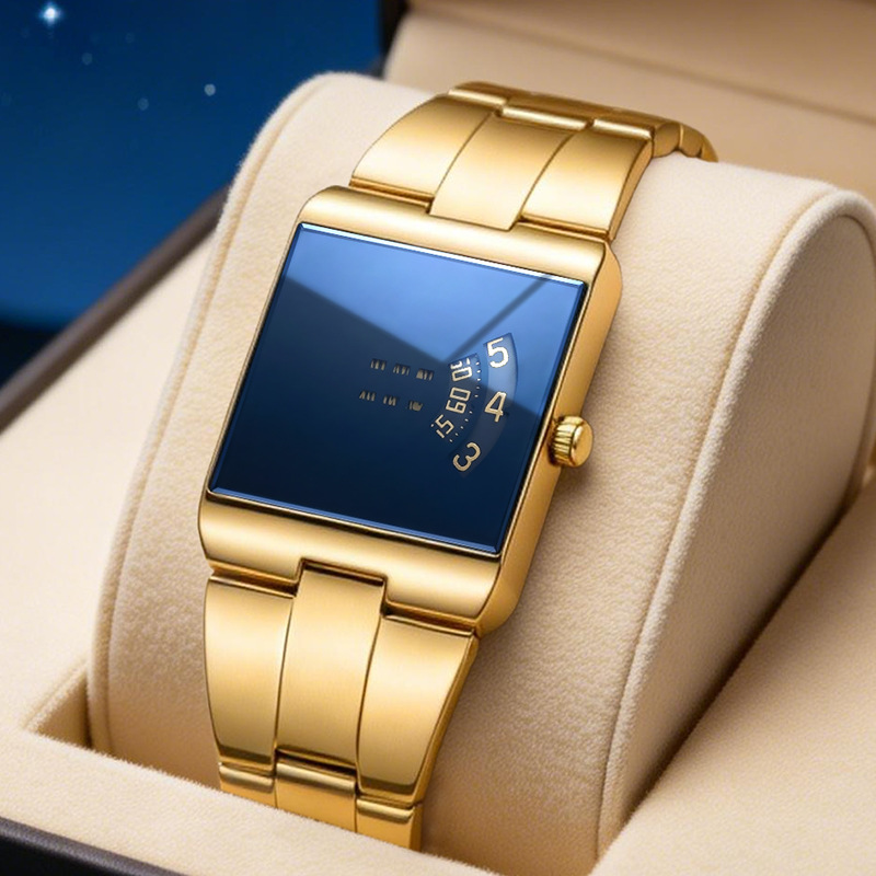 ⌚ 50% RABATT! 💼 Herren-Quarzarmbanduhr im quadratischen Design – Edelstahlband, wasserdicht & modern – Ideal für Alltag & Business ✨