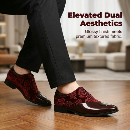 🌞Fris De Lente In Met 49% Korting!🤵Luxe Heren Contrast Dress Shoes - Hoogglans & Premium Textuur - Perfect voor Bruiloft & Gala - Ergonomisch Comfort - De Ultieme Statement-Schoen
