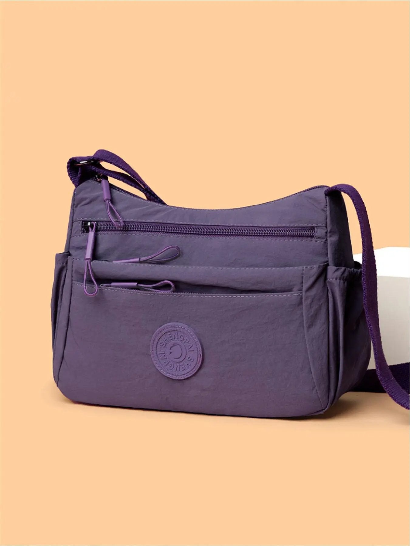 👛 50% RABATT! 💐 Einfarbige Umhängetasche für Damen – Viele Fächer & Reißverschluss – Sicher & praktisch – perfekt für Alltag, Reisen oder Shopping 🔐✨👜