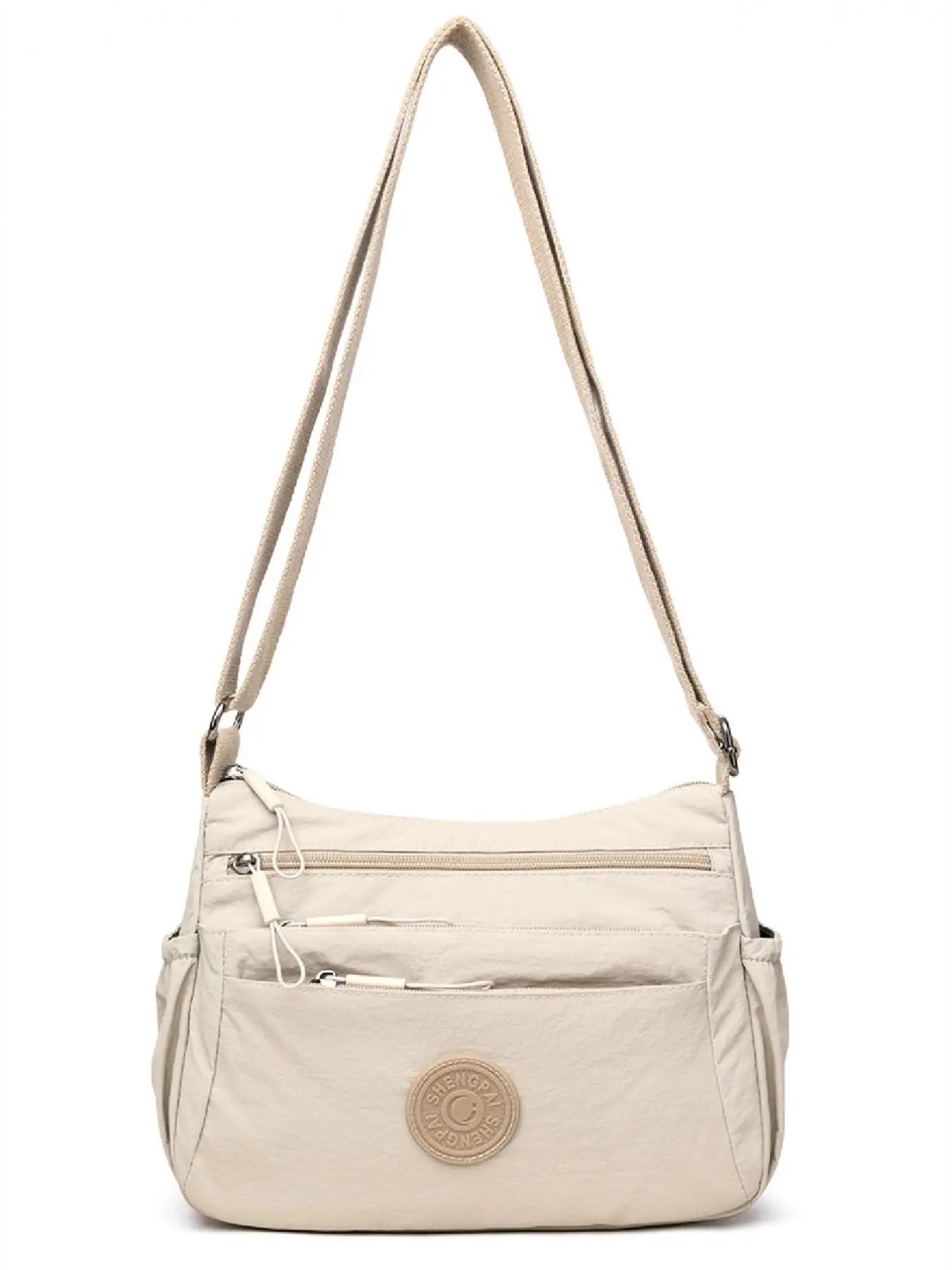 👛 50% RABATT! 💐 Einfarbige Umhängetasche für Damen – Viele Fächer & Reißverschluss – Sicher & praktisch – perfekt für Alltag, Reisen oder Shopping 🔐✨👜