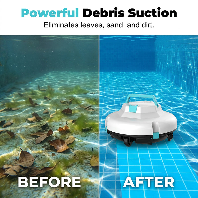 🤖Neu eingetroffen – 60% reduziert!🌊Poolreinigungsroboter | Kabellos · Starke Saugkraft · Intelligente Navigation · Ein-Knopf-Start · Leicht entnehmbarer Filterkorb🏖️
