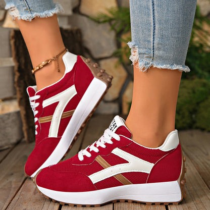 💃Längerer Beinoptik！Vintage-Mesh-Sneaker für Frauen，Plateausohle + atmungsaktiv + komfortabel den ganzen Tag🌟