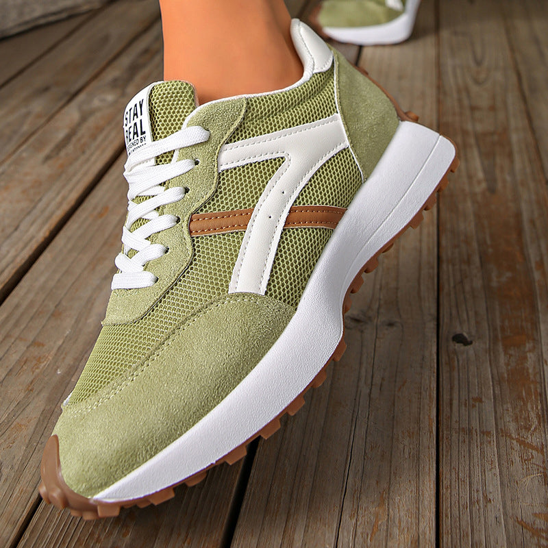 💃Längerer Beinoptik！Vintage-Mesh-Sneaker für Frauen，Plateausohle + atmungsaktiv + komfortabel den ganzen Tag🌟