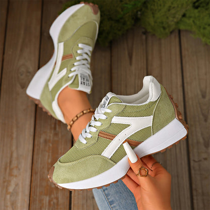 💃Längerer Beinoptik！Vintage-Mesh-Sneaker für Frauen，Plateausohle + atmungsaktiv + komfortabel den ganzen Tag🌟