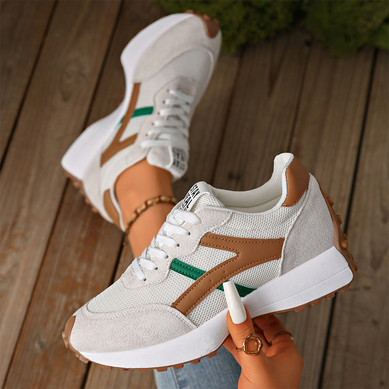 💃Längerer Beinoptik！Vintage-Mesh-Sneaker für Frauen，Plateausohle + atmungsaktiv + komfortabel den ganzen Tag🌟