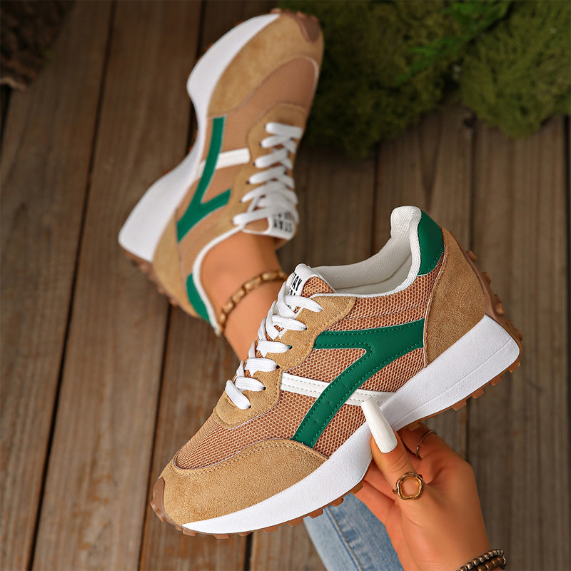 💃Längerer Beinoptik！Vintage-Mesh-Sneaker für Frauen，Plateausohle + atmungsaktiv + komfortabel den ganzen Tag🌟