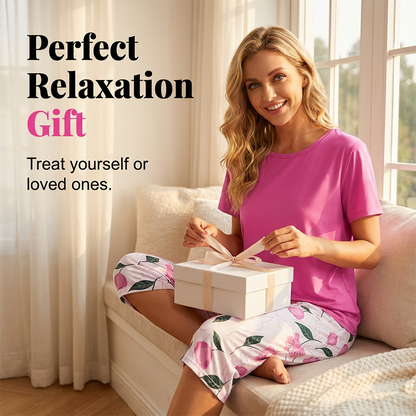 👗💤 Hochelastisches Damen Pyjama-Set – ultraweich & atmungsaktiv für entspannte Nächte