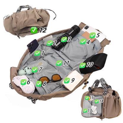 👜Riesiges Stauraum✨ Modische vielseitige Schultertasche，leicht & wasserabweisend