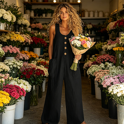 ✨ Tragekomfort pur 👖 Modischer Damen Jumpsuit weiter Schnitt 🔥 Jetzt zum halben Preis
