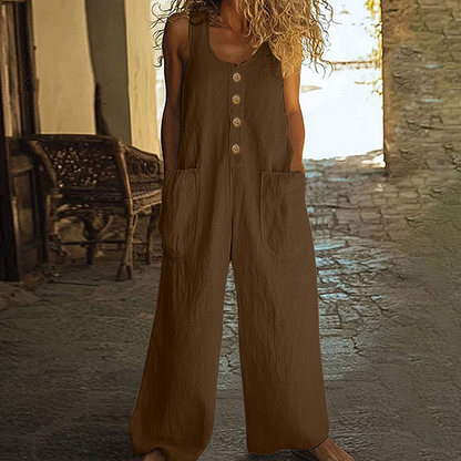 ✨ Tragekomfort pur 👖 Modischer Damen Jumpsuit weiter Schnitt 🔥 Jetzt zum halben Preis