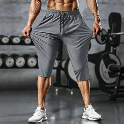 💪 Schnelltrocknende Herren Caprihose mit hoher Elastizität – ultrakomfortabel, atmungsaktiv und flexibel für Fitness, Jogging und Outdoor