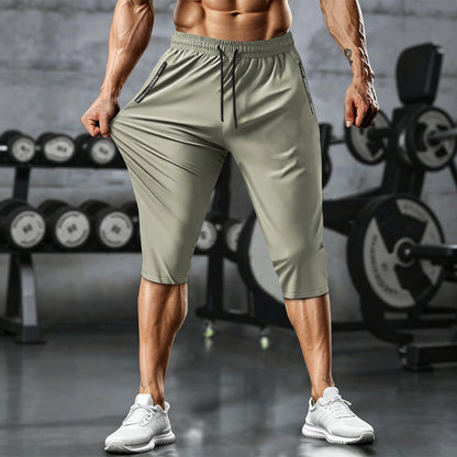 💪 Schnelltrocknende Herren Caprihose mit hoher Elastizität – ultrakomfortabel, atmungsaktiv und flexibel für Fitness, Jogging und Outdoor