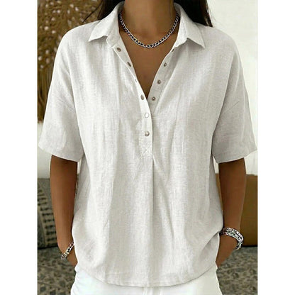 👕 Lässiges Damen-Kurzarmshirt mit V-Ausschnitt – weich & vielseitig kombinierbar