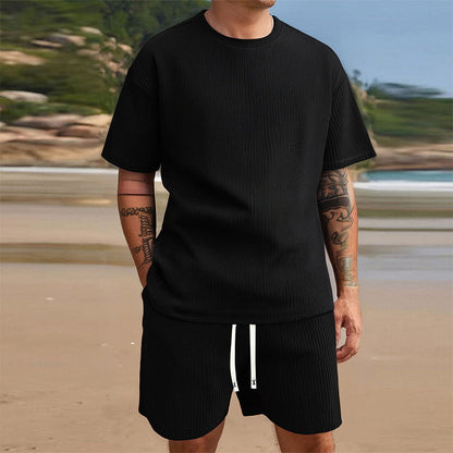 ✨Kostenloser Versand | Bequemes Herren Zweiteiler aus Shirt und Shorts