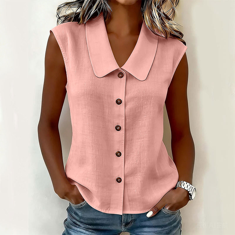 🔥 50% RABATT ✨ Damen V-Ausschnitt Bluse mit Knopfleiste – elegant, leicht & perfekt für jeden Tag 💖