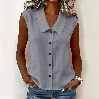 🔥 50% RABATT ✨ Damen V-Ausschnitt Bluse mit Knopfleiste – elegant, leicht & perfekt für jeden Tag 💖