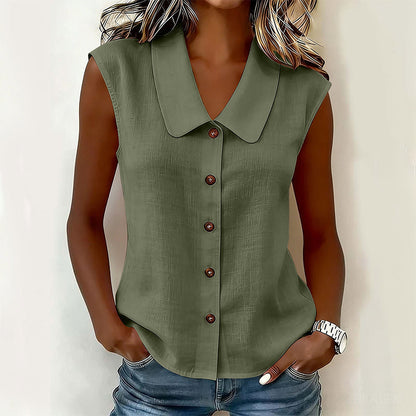🔥 50% RABATT ✨ Damen V-Ausschnitt Bluse mit Knopfleiste – elegant, leicht & perfekt für jeden Tag 💖