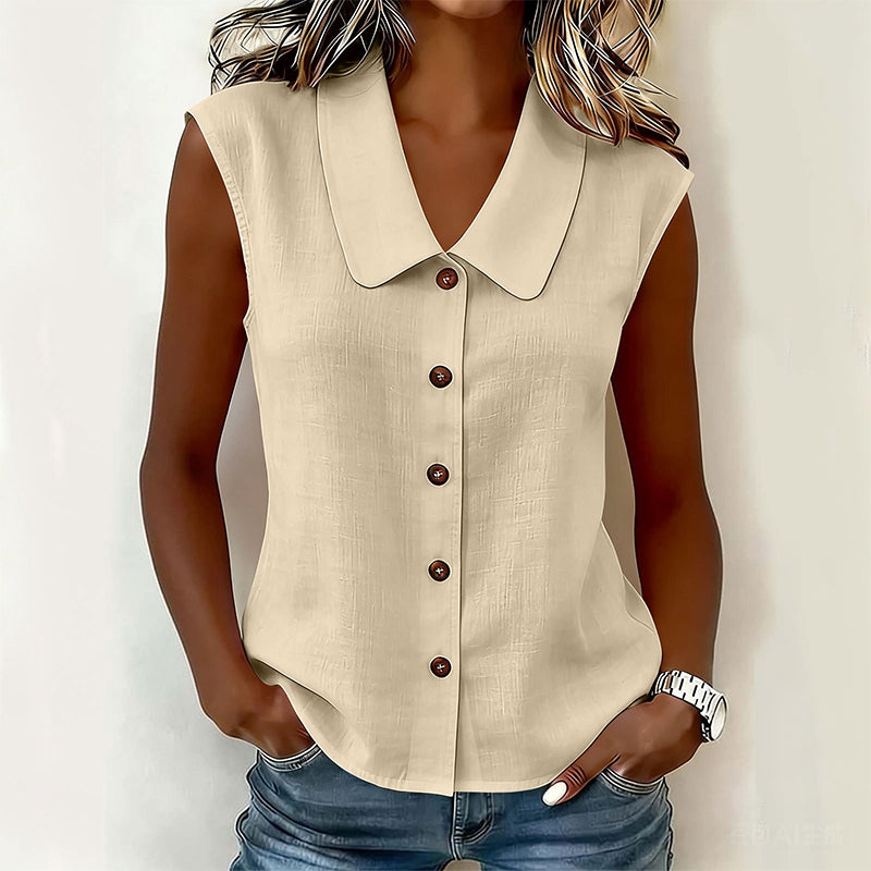 🔥 50% RABATT ✨ Damen V-Ausschnitt Bluse mit Knopfleiste – elegant, leicht & perfekt für jeden Tag 💖
