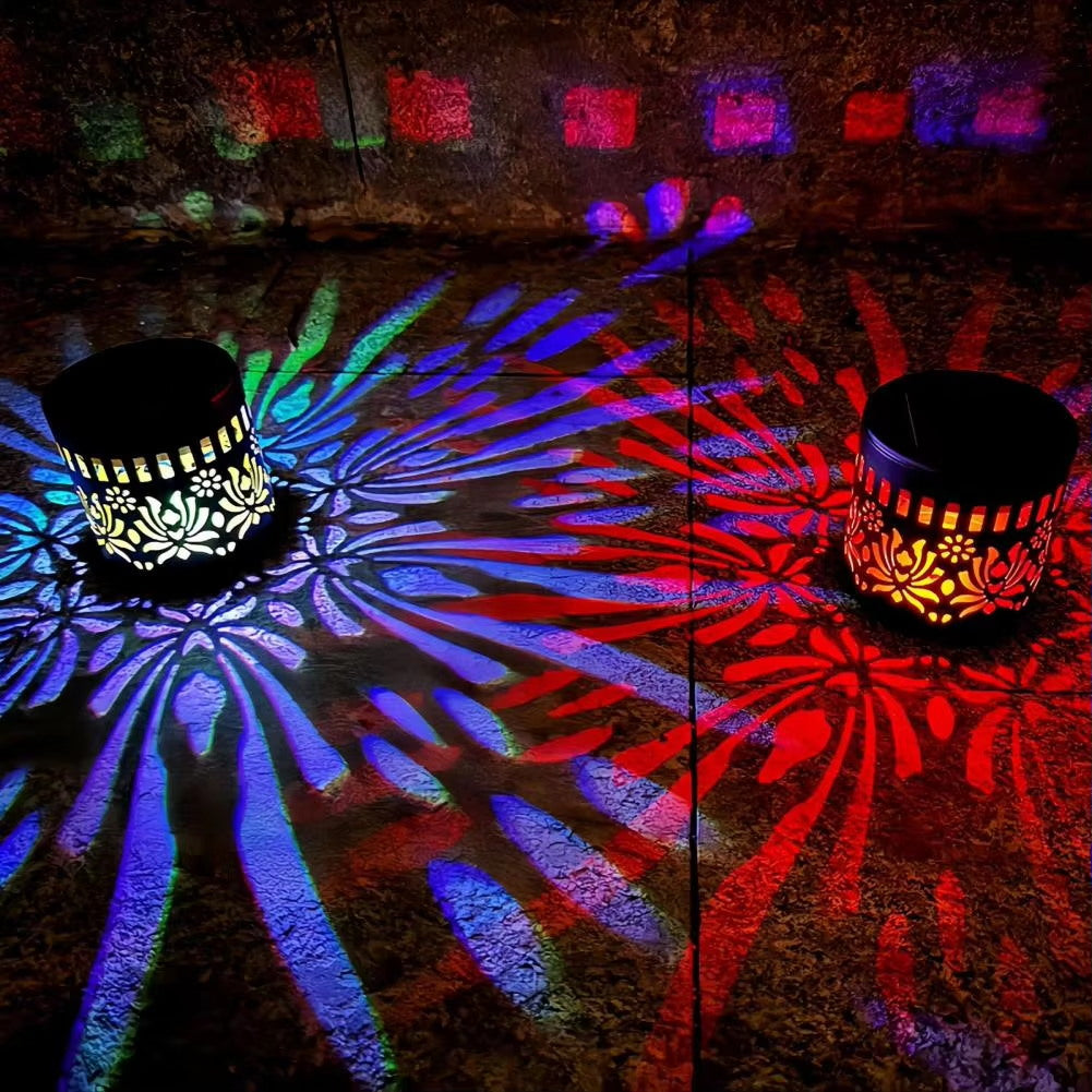 🏖️ Sommer-Sale 60% Rabatt 🏝️🌞 Solar Mandala Light – Stunning Pattern Projection, 2-in-1 Floor & Wall Design & IP65 Waterproof Auto On/Off 🌿