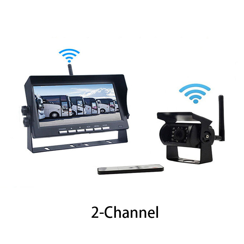 ⏳🔥LIMITED-TIME 55% OFF! ⏰7-Zoll Rückfahrkamera Set mit Monitor – Kabellos für LKW, Bus & Traktor 🚛 Klare Rückansicht