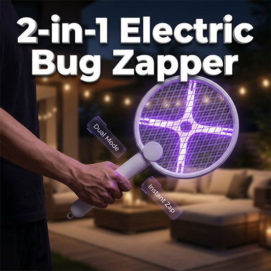 💥50% RABATT! Klappbare elektrische Moskito-Fanglampe & Schläger 2-in-1
