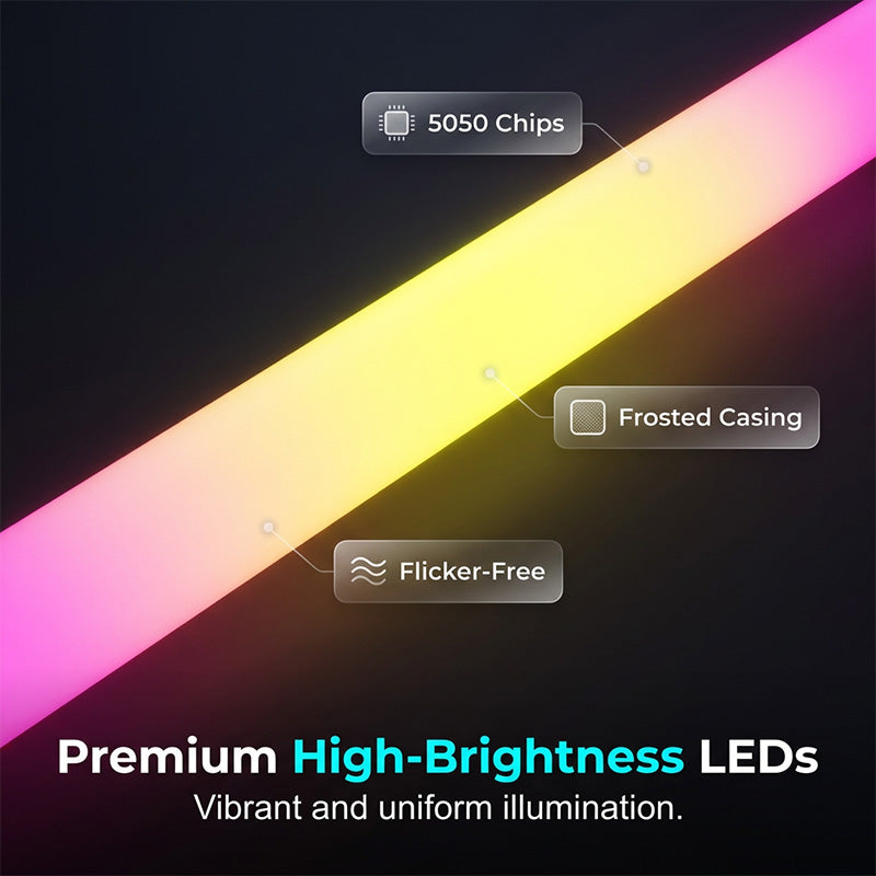 ✨ LED-Stehleuchte mit Fernbedienung & App-Steuerung – 60 verschiedene Szenen – für die perfekte Ambiente-Beleuchtung