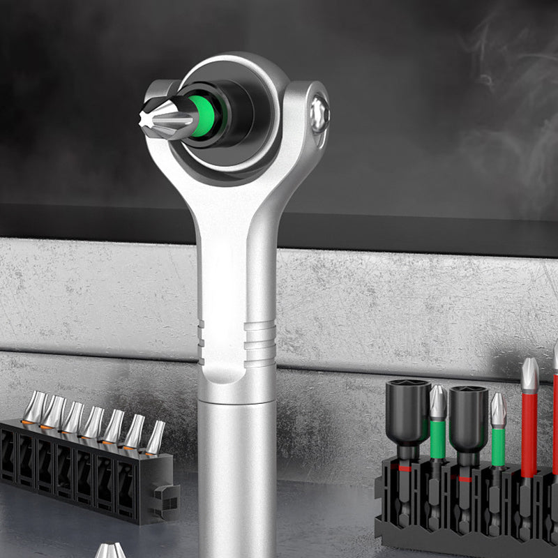 🔧 Universeller magnetischer Ratschenschraubendreher – robust & handlich