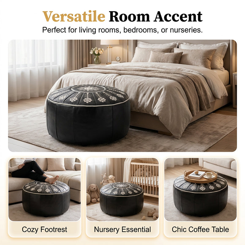 🪑 Vielseitiger runder Stauraumsitz – Sitzplatz & versteckter Stauraum in einem – perfekt für Flur, Schlafzimmer & Wohnzimmer | Versandfrei