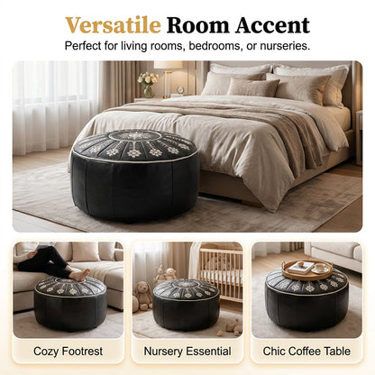🪑 Vielseitiger runder Stauraumsitz – Sitzplatz & versteckter Stauraum in einem – perfekt für Flur, Schlafzimmer & Wohnzimmer | Versandfrei