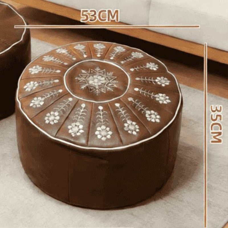 🪑 Vielseitiger runder Stauraumsitz – Sitzplatz & versteckter Stauraum in einem – perfekt für Flur, Schlafzimmer & Wohnzimmer | Versandfrei